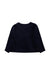 A Navy Lightweight Jackets from Jacadi in size 6T for girl. (Back View)