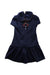 A Navy Short Sleeve Dresses from Nicholas & Bears in size 4T for girl. (Front View)