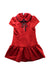 A Red Short Sleeve Dresses from Nicholas & Bears in size 4T for girl. (Front View)