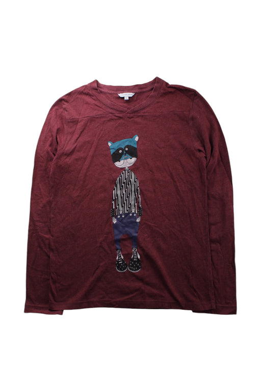 A Burgundy Long Sleeve T Shirts from Little Marc Jacobs in size 12Y for boy. (Front View)