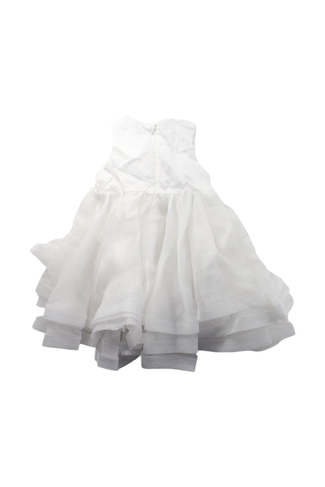 A White Sleeveless Dresses from Tartine et Chocolat in size 4T for girl. (Back View)