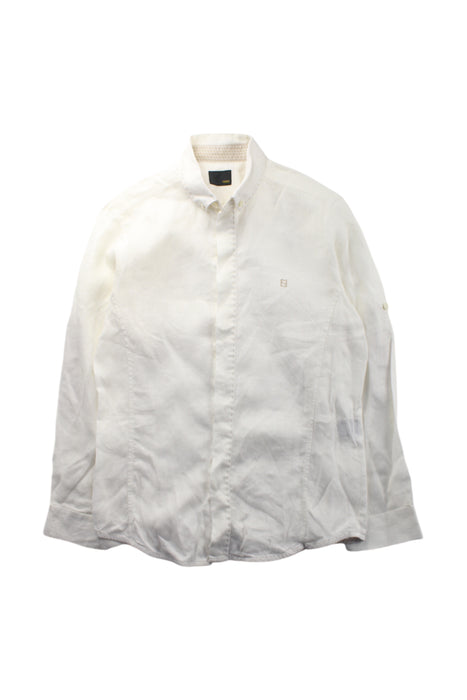 A White Long Sleeve Shirts from Fendi in size 10Y for boy. (Front View)