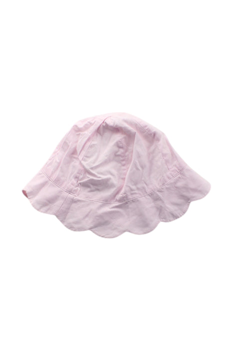 A Pink Sun Hats from Jacadi in size 6T for girl. (Front View)