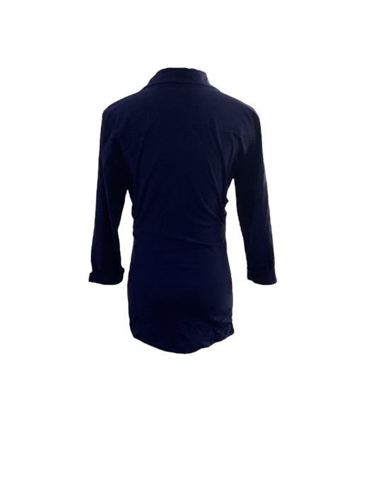 A Navy Long Sleeve Shirts from 9fashion in size Maternity-XS for maternity. (Back View)