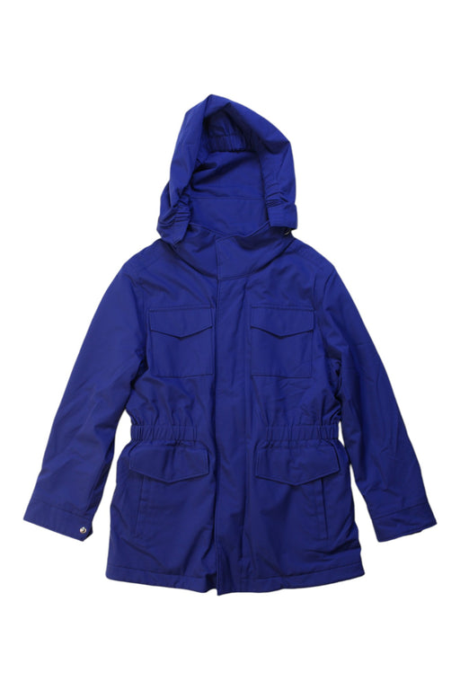 A Blue Lightweight Jackets from Loro Piana in size 6T for boy. (Front View)