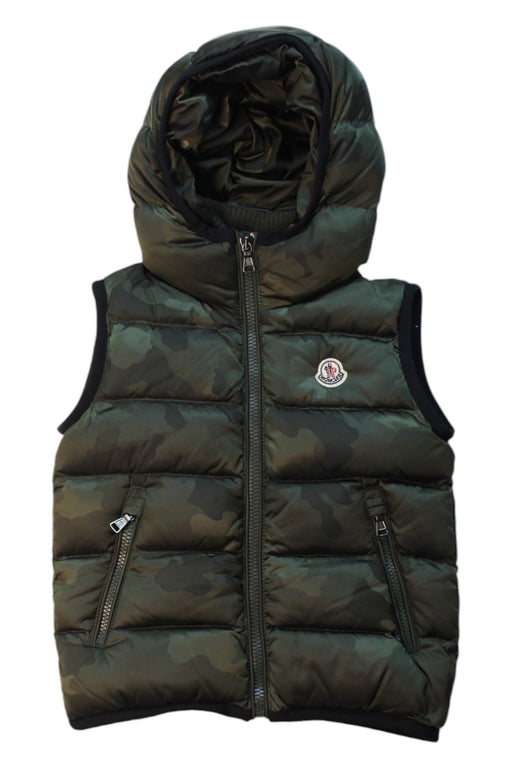 A Multicolour Outerwear Vests from Moncler in size 5T for boy. (Front View)