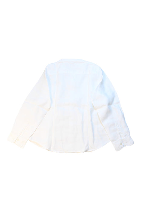 A White Long Sleeve Shirts from Nanos in size 8Y for boy. (Back View)