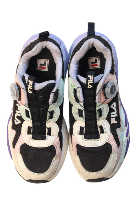 A Multicolour Sneakers from Fila in size 12Y for girl. (Back View)