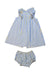 A Blue Dress Sets from Nanos in size 3T for girl. (Front View)