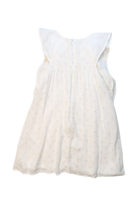 A White Sleeveless Dresses from Chloe in size 3T for girl. (Back View)