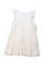 A White Sleeveless Dresses from Chloe in size 3T for girl. (Back View)