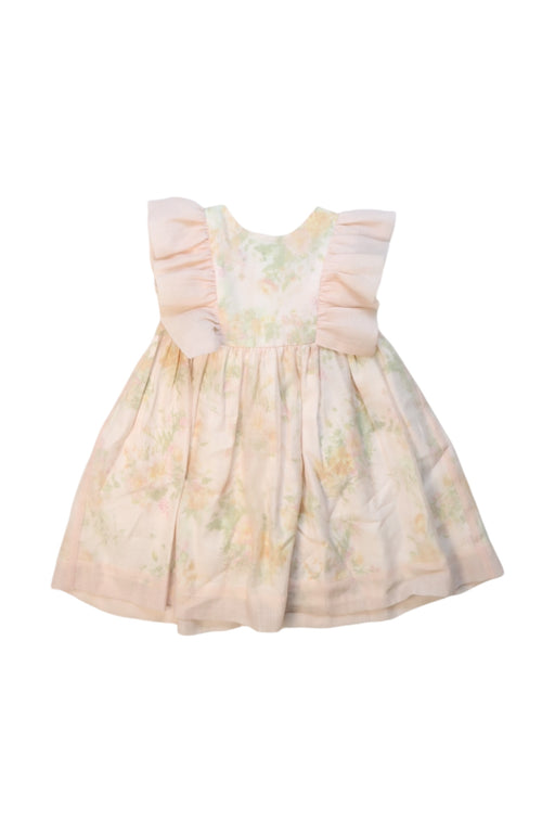 A Peach Sleeveless Dresses from Pepa & Co. in size 3T for girl. (Front View)