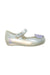 A Ivory Flats from Mini Melissa in size 3T for girl. (Front View)