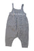 A Blue Long Overalls from Nature Baby in size 6-12M for girl. (Back View)