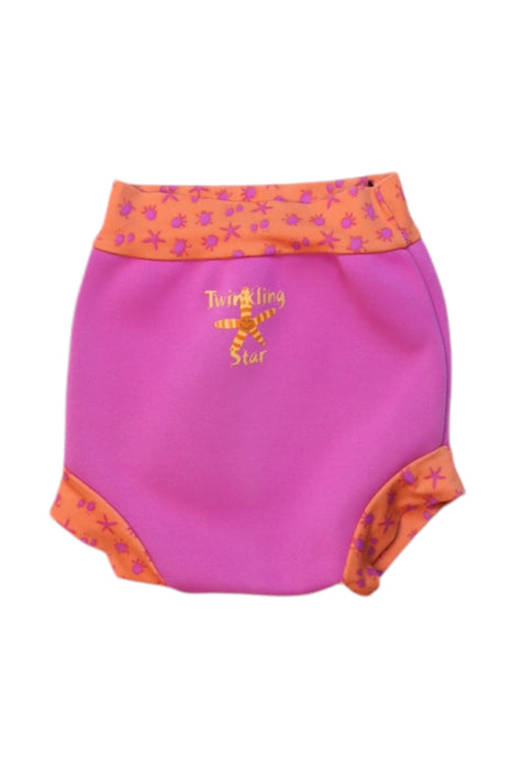 A Pink Swim Diapers from Splash About in size 12-18M for girl. (Front View)