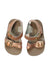 A Brown Sandals from Salt-Water in size 6-12M for girl. (Back View)