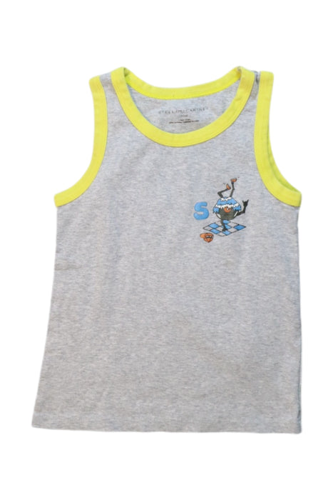 A Grey Sleeveless T Shirts from Stella McCartney in size 6T for boy. (Front View)