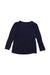 A Navy Long Sleeve Tops from Seed in size 5T for boy. (Back View)