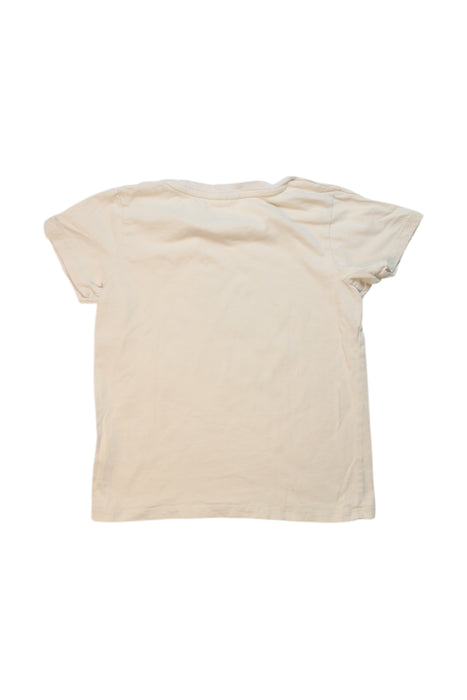 A Beige Short Sleeve T Shirts from Seed in size 5T for boy. (Back View)