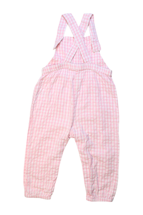 A Pink Long Overalls from Jojo Maman Bébé in size 12-18M for girl. (Back View)