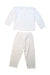 A White Pyjama Sets from The Little White Company in size 2T for girl. (Back View)