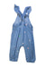 A Blue Long Overalls from Seed in size 12-18M for girl. (Back View)