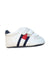 A White Sneakers from Tommy Hilfiger in size 3-6M for neutral. (Front View)