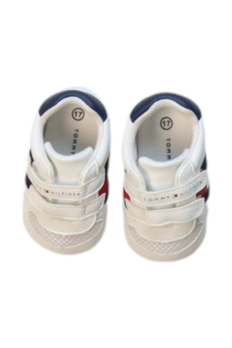 A White Sneakers from Tommy Hilfiger in size 3-6M for neutral. (Back View)