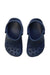 A Navy Slip Ons from Crocs in size 18-24M for neutral. (Back View)