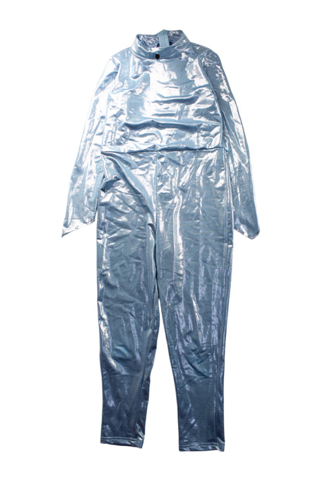 A Metallic Long Sleeve Jumpsuits from Retykle in size 7Y for neutral. (Front View)