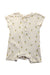 A Ivory Short Sleeve Rompers from Trixie in size 3-6M for neutral. (Front View)