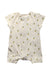 A Ivory Short Sleeve Rompers from Trixie in size 3-6M for neutral. (Back View)