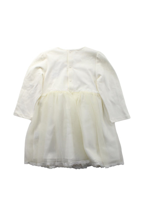 A White Long Sleeve Dresses from Balabala in size 18-24M for girl. (Back View)