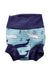 A Blue Swim Diapers from Splash About in size 3-6M for neutral. (Front View)