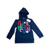 A Navy Hooded Sweatshirts from Billieblush in size 10Y for girl. (Front View)