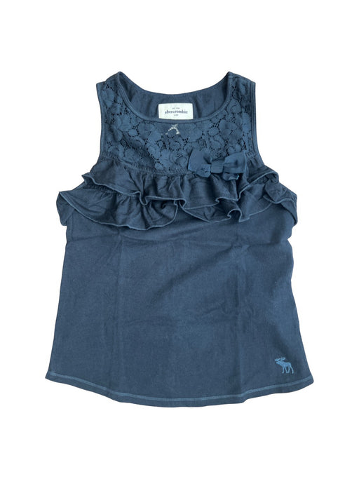 A Blue Sleeveless Tops from Abercrombie & Fitch in size 10Y for girl. (Front View)