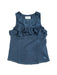 A Blue Sleeveless Tops from Abercrombie & Fitch in size 10Y for girl. (Front View)