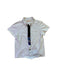 A White Short Sleeve Shirts from Momonittu in size 4T for boy. (Front View)