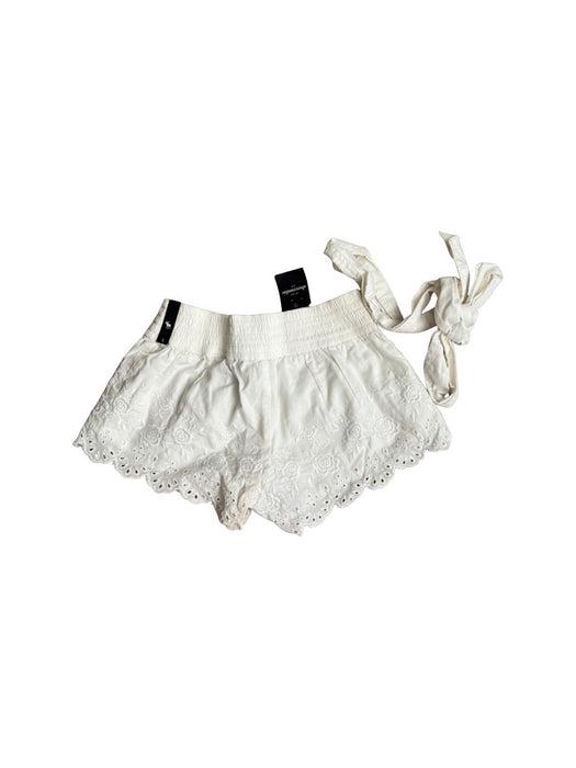 A White Shorts from Abercrombie & Fitch in size 10Y for girl. (Back View)