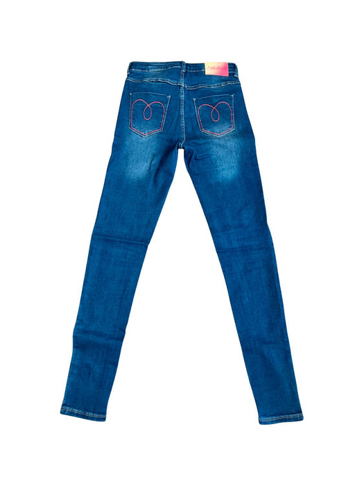 A Blue Jeans from Billieblush in size 12Y for girl. (Back View)