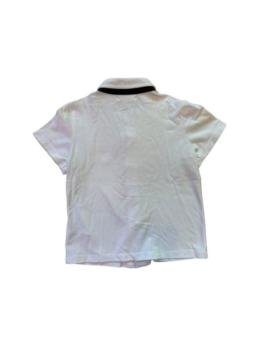 A White Short Sleeve Shirts from Momonittu in size 4T for boy. (Back View)