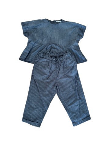 A Grey Pants Sets from FITH in size 7Y for girl. (Front View)