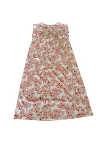 A Pink Sleeveless Dresses from Boden in size 8Y for girl. (Back View)