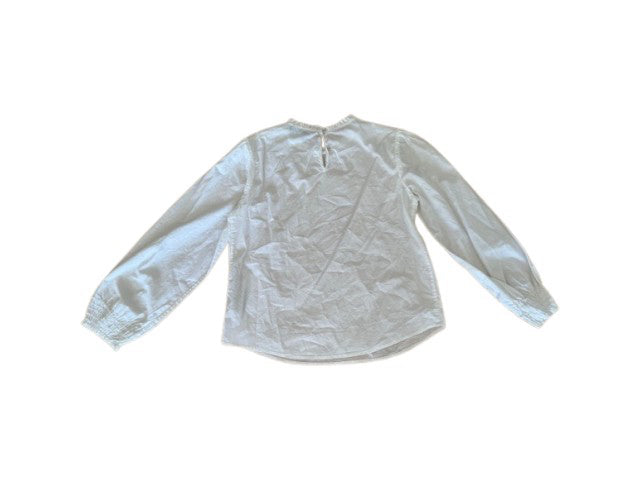 A White Long Sleeve Shirts from Massimo Dutti in size 8Y for girl. (Back View)