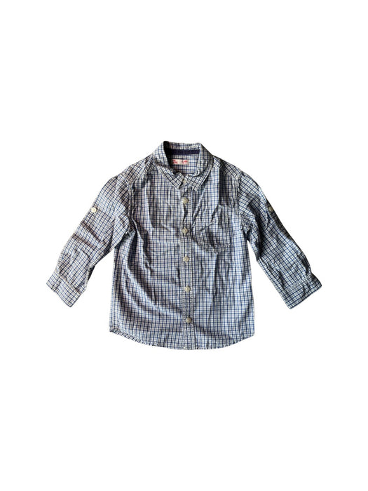 A Blue Long Sleeve Shirts from DPAM in size 3T for boy. (Front View)