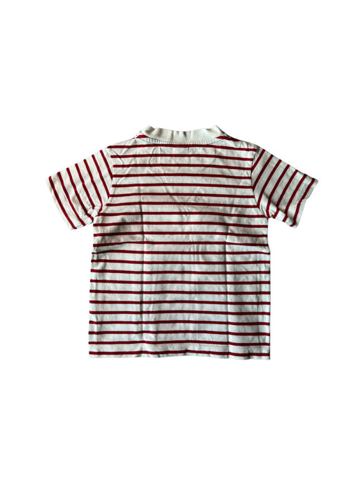 A Red Short Sleeve T Shirts from Petit Bateau in size 4T for boy. (Back View)