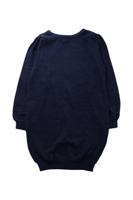 A Navy Sweater Dresses from Milkshake in size 7Y for girl. (Back View)