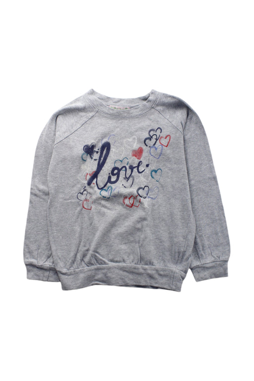 A Grey Crewneck Sweatshirts from Bonpoint in size 6T for girl. (Front View)