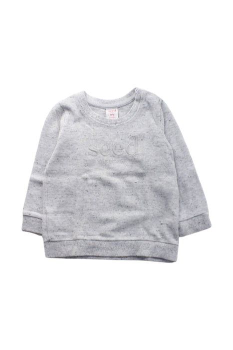 A Grey Sweatshirts from Seed in size 18-24M for neutral. (Front View)