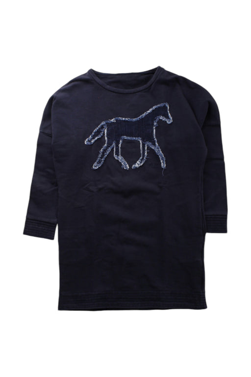 A Navy Long Sleeve Tops from Chloe in size 6T for girl. (Front View)